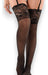 Temptation Lingerie Lace Bandeau and Thong Set + Lace Thigh-High Stockings for Women 3