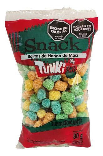 TUNKIPOP Snack Bolitas De Color Pack X 6 X 80 Grs 0