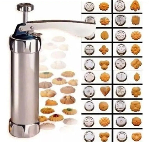 Any Ware Máquina Para Hacer Galletitas, 20 Formas (Acero Inoxidable) 1