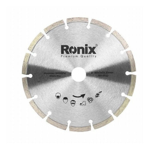 Ronix Diamond Segmented Cutting Blade 180mm for Marble & Granite 0