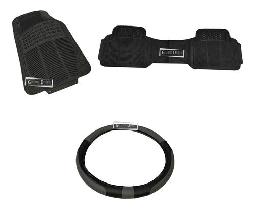 Grupo Dago Fiat Argo Premium Carpet & Luxury Steering Wheel Cover 0