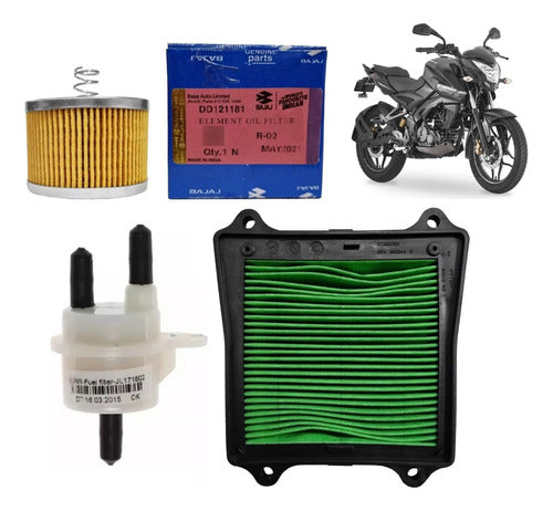 Kit Service Filtros Bajaj Rouser Ns 160 Original Gaona Motos 0