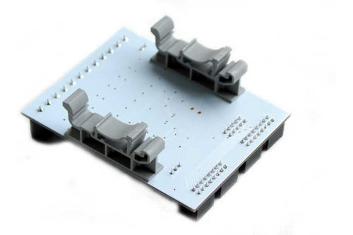 Pcb Holder Soporte Impresos Pcb Rail Din Large X 30 Unidades 4