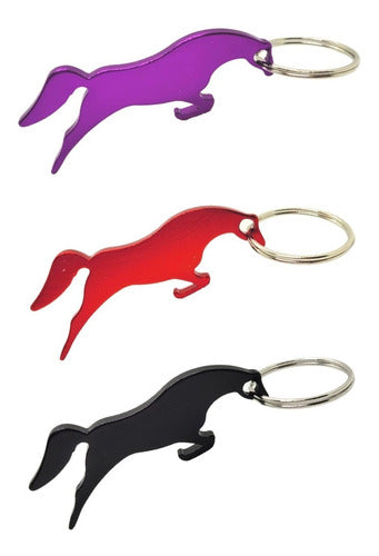 Nail Vinyl's Keychain Bottle Opener Horse Souvenir in Metal 7