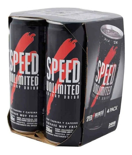 Speed Energizing Unlimited 250 Ml Can Pack of 4 0