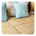 Lightweight Twin Bedspread Tussor Cotton Mustard Reversible 3