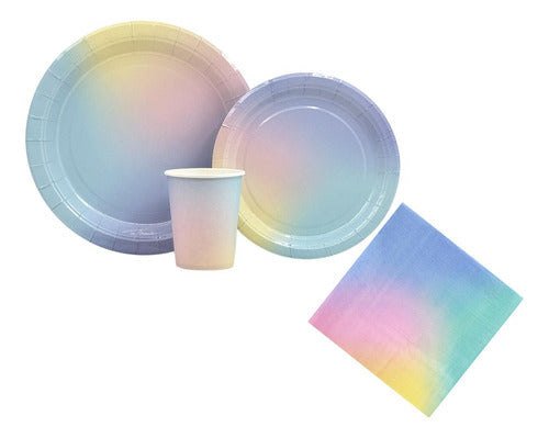 Generic Rainbow Disposable Cup 200 Ml - Party Supplies - Magical Universe 2