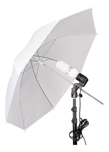 Franca Digital Continuous Light Kit X2 with Lamp Holders, Umbrellas, and 92cm Tripods 1