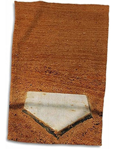 Plato De Home Rose 3d En Baseball Twl_50211_1 Toalla, 15  X 0