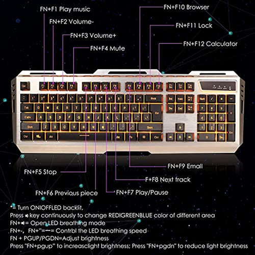 Teclado Y Mouse, Teclado Y Mouse Para Juegos, Combinación De 1