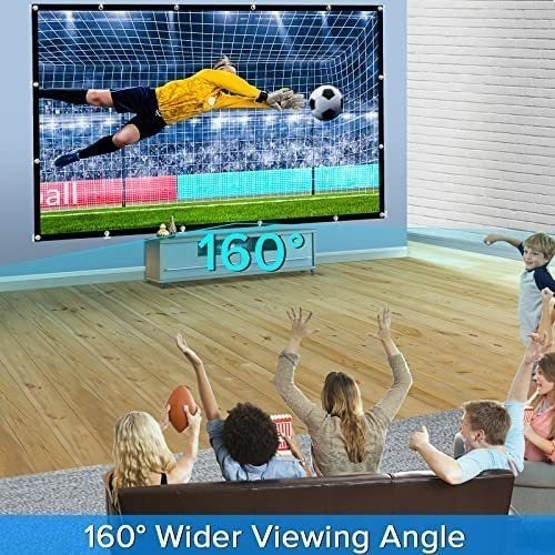 JWSIT 120 Inch 4K HD Portable Projector Screen 2