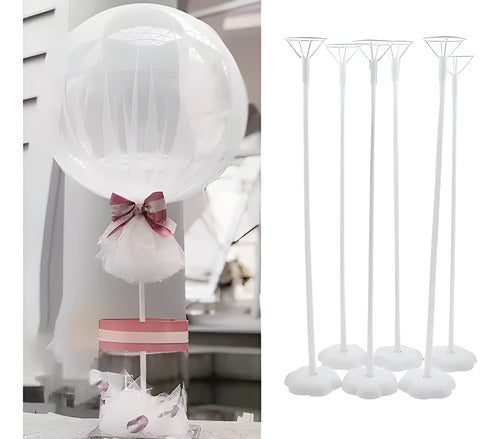 Set of 5 Flower-Shaped Balloon Stick Bases 3