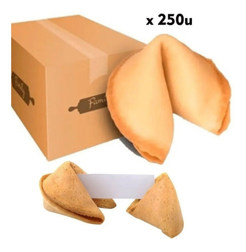 Fortune Cookies In Bulk X 250 Units. Vanilla Flavor 0