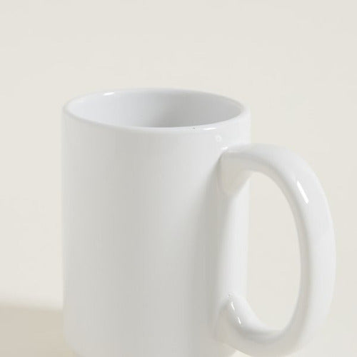 Mishka Straight White Mug 430ml Ceramic 0