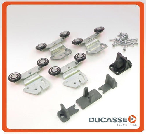 Kit Herrajes Placard 2 Puertas | Ducasse Ducloset Doble 3mts 1