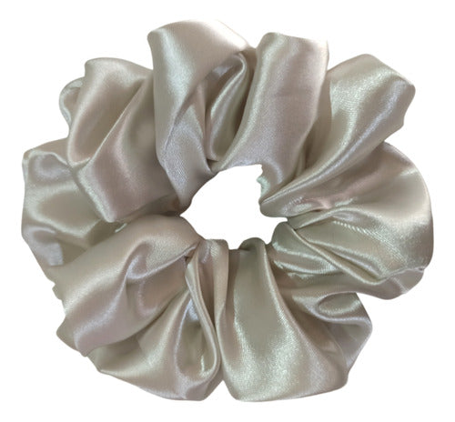 Luxe Satin Solid Color Scrunchies 17