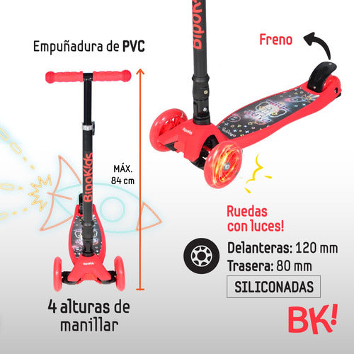 Bipo Nena 3-Wheel Folding Scooter with Lights 5