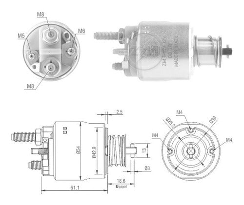 Solenoide Valeo Bmw Serie X1/x3/x5 0