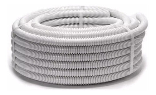 Plásticos Inbi Caño Corrugado Flexible Blanco 7/8 Ignífugo P Cable Electrico 0