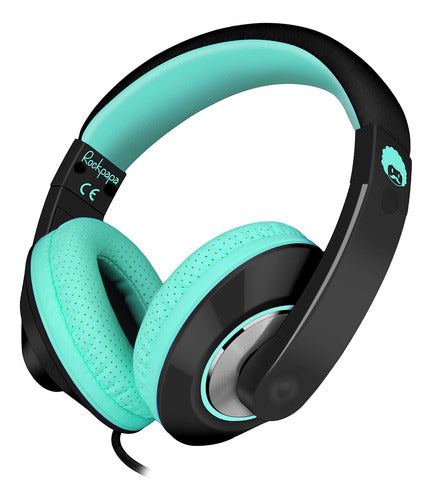 Rockpapa - Camouflage Blue-Green Headphones 0