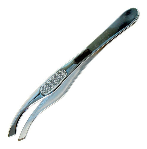 Xulu Nickel-Plated Curved Tweezers J00047 0