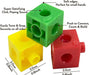 TOYLI 100-Piece Linking Cube Play Set for Counting, C. 1