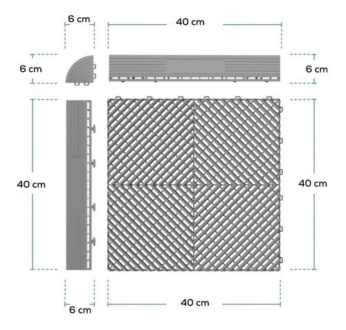 Generic Modular Interlocking Floors in Polypropylene 1