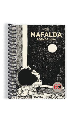 Ediciones Granica Libro Agenda 2024 Mafalda Dia X Pagina Negra - Quino 0