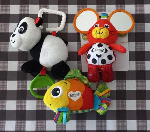 Lote De 3 Muñecos De Tela Para Bebés Lamaze Y Baby Einstein 0