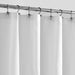 ALYVIA SPRING Waterproof Fabric Shower Curtain Liner White with Weighted Hem 0