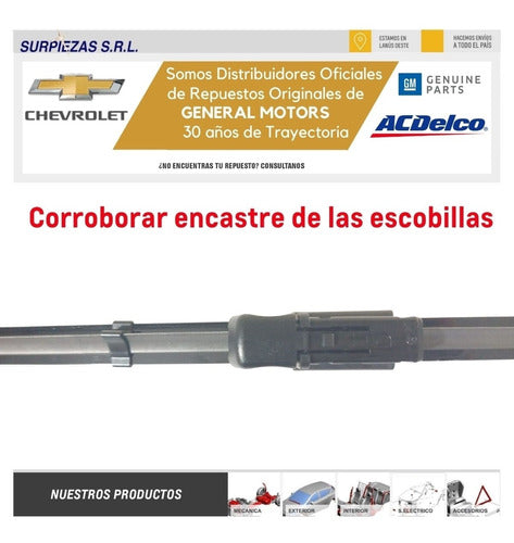 Chevrolet Escobilla Limpiaparabrisas S10 (Juego) 12/3c 4