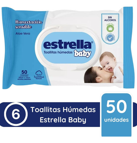 Estrella Baby 300 Alcohol-Free Baby Wet Wipes 1