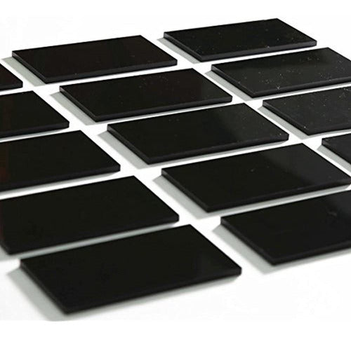 Uniqooo 20 Count Black Acrylic Escort Place Cards Forma De R 0