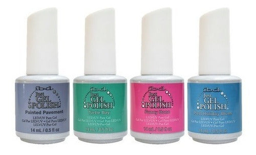 IBD Gel Combo 4 Semi-Permanent Nail Polishes for UV/LED Lamps 0