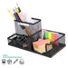 Metal Desk Organizer with 3 Compartments - Pencil Holder 1