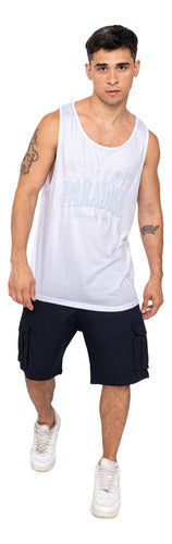 Men's Oversize Cotton Printed Tank Top Gym Shaffe 4