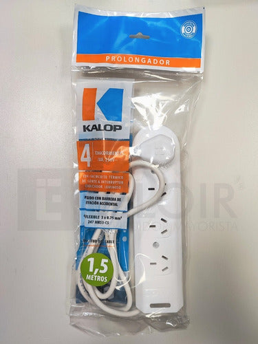 Kalop Prolongador Iram 4 Tomas + 1.5mts Cable 1