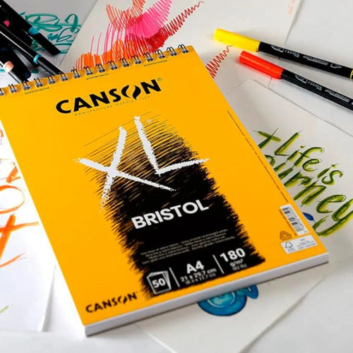 Bloco Para Desenho Canson Bristol Xl 180g/m² A4 50 Folhas 1