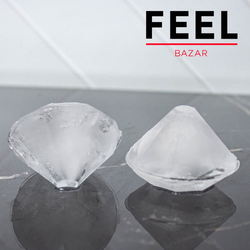 Home Basics Silicone Diamond Ice Cube Tray for Freezer 4