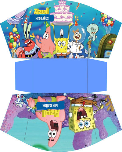 Bob Esponja Kit Impreso 25 Niños Personalizados 1