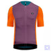 Magenta Melange Tricolor Cycling Jersey with Full Zipper and Back Pockets 0