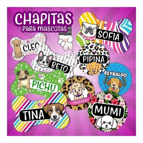 Plantillas Pack Plantillas Para Sublimación Placas Collar Mascotas 0