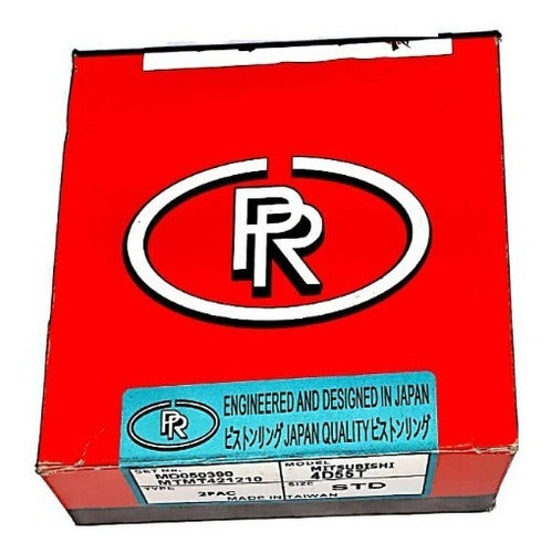 RR PISTON RING Kit Aros Std 91.1mm Mitsubishi 2.5 T. 2.5hk/2/4 Mm Conicos 0