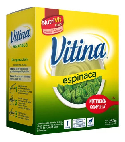 Vitina Spinach Food Box 250gr X 6 Units 0