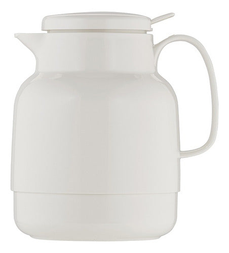 Push Thermal Jar 1.3L White Plastic Mondo Helios 0