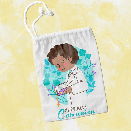 Fabric Souvenir Bags for Communion and Baptism - 15x20 cm - (10 Units) 6