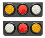 Poli Round Amber LED Tail Light Set 12V 3