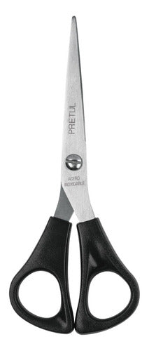 6-Inch Stainless Steel Scissors for Home and Office, Pretul 0