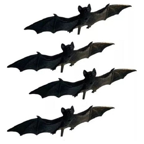 Set Murcielagos Chicos X4 Halloween Decoracion Cotillon 0