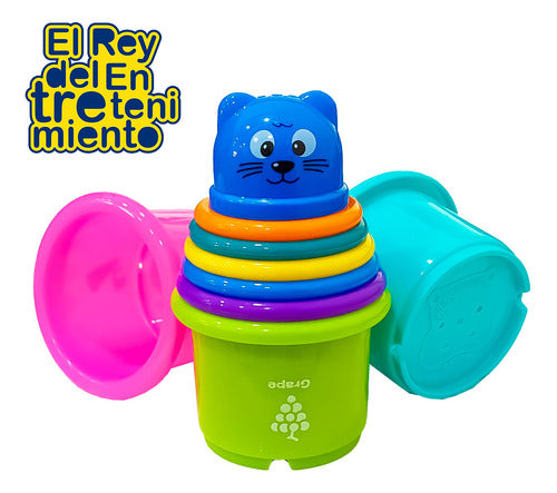 Juego Didáctico 20pcs Apilable Encastrable Para Bebé El Rey 1